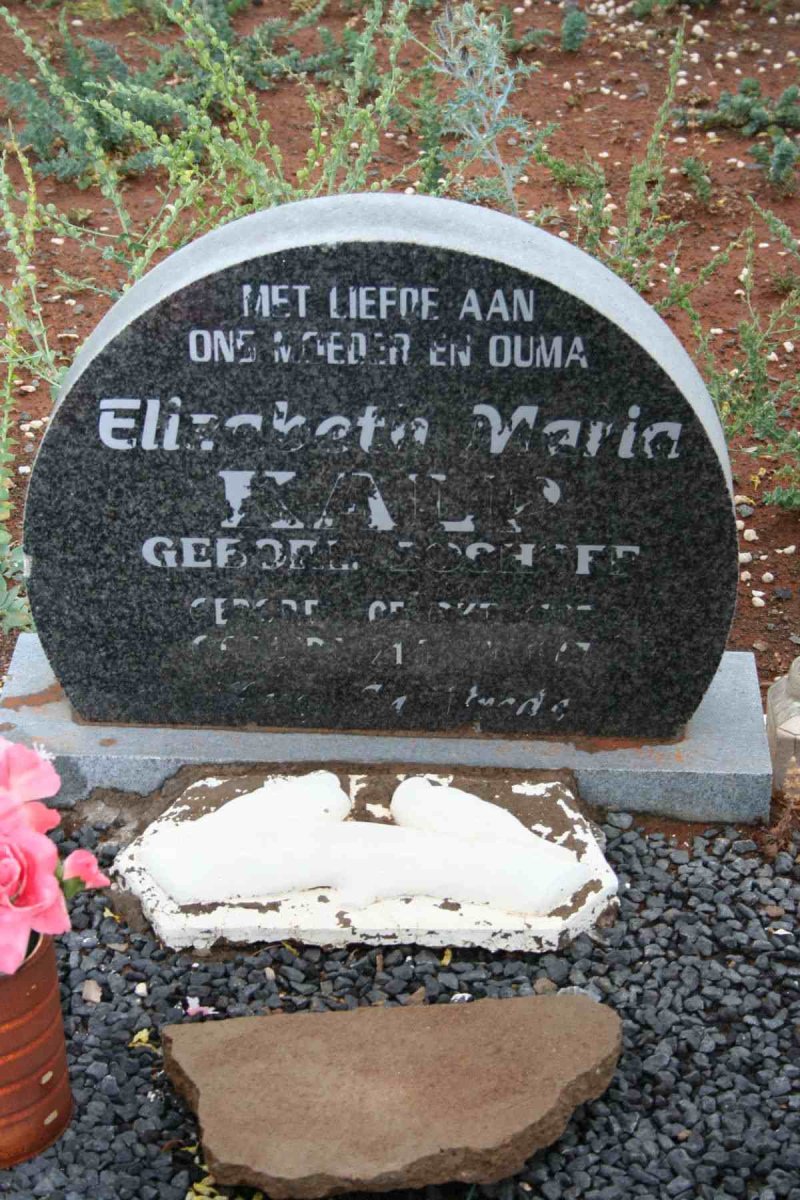 KALP Elisabeth Maria nee BOSHOFF ?
