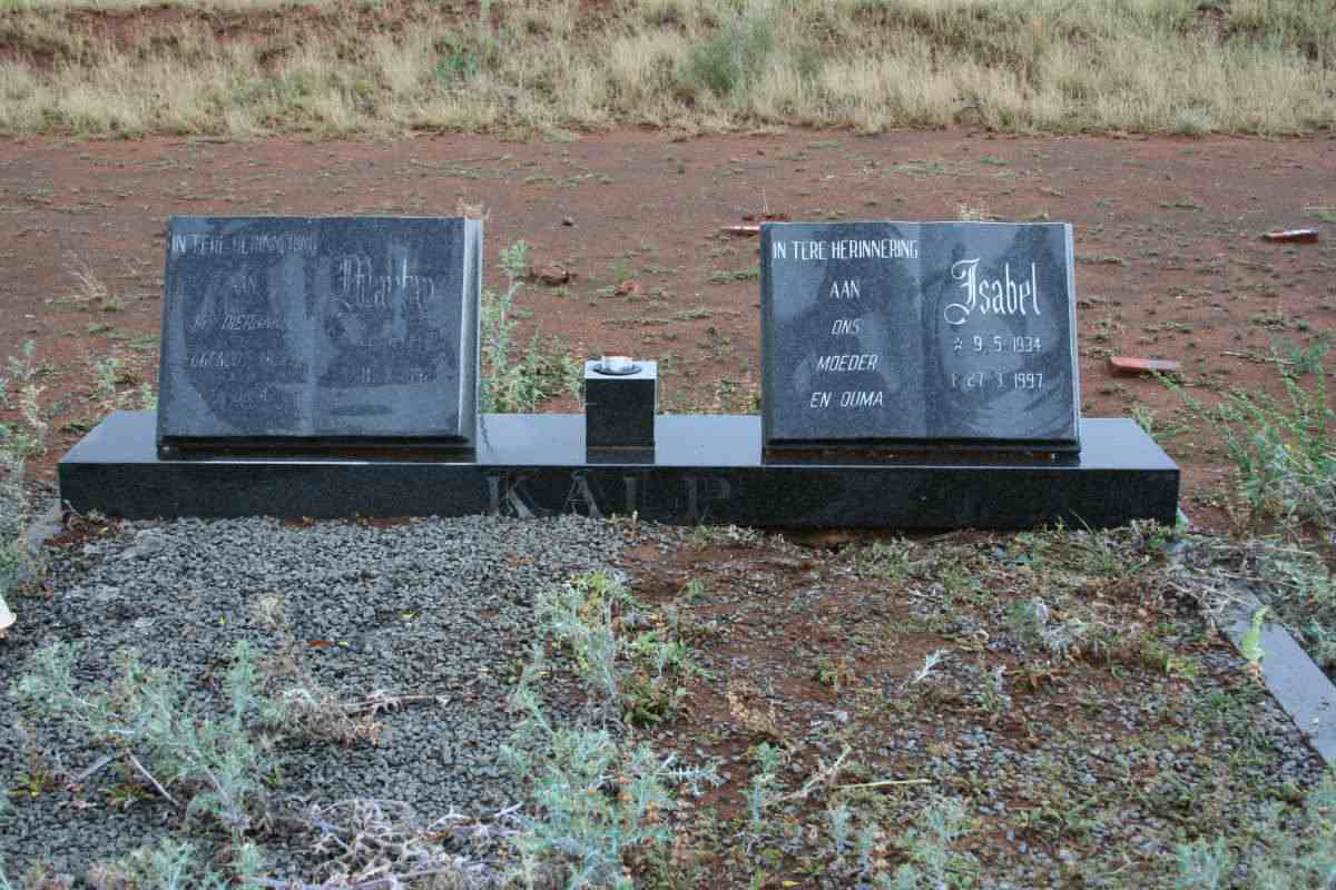 KALP Martin 1930-1992 &amp; Isabel 1934-1997