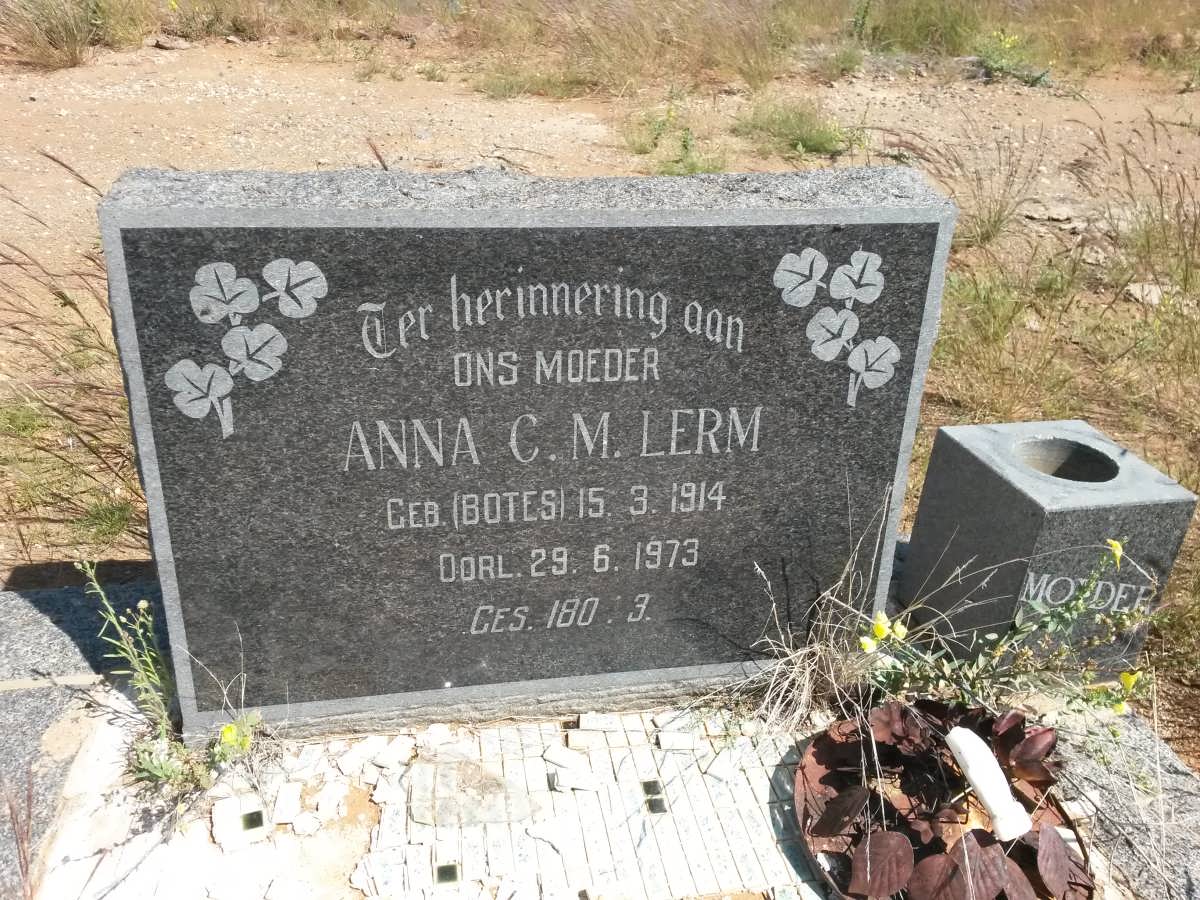 LERM Anna C.M. nee BOTES 1914-1973