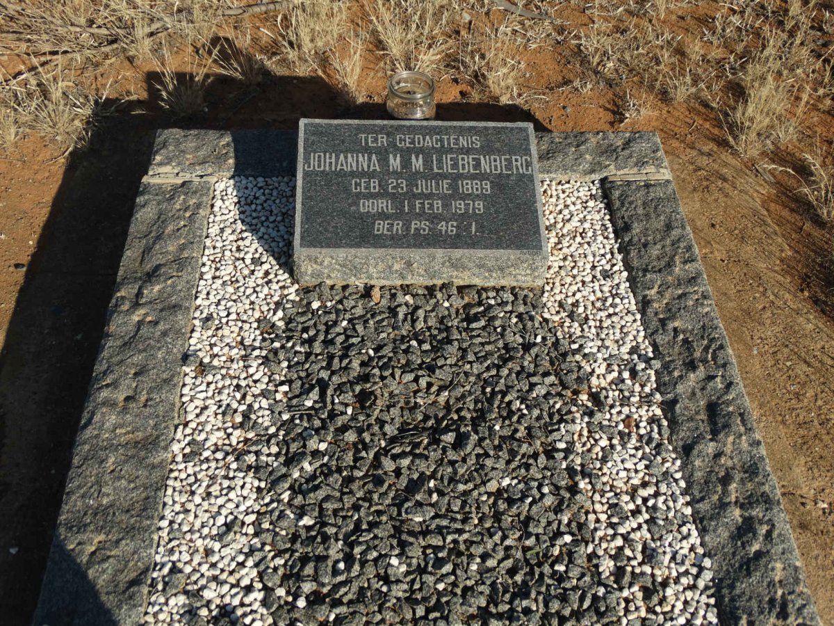 LIEBENBERG Johanna M.M. 1889-1979
