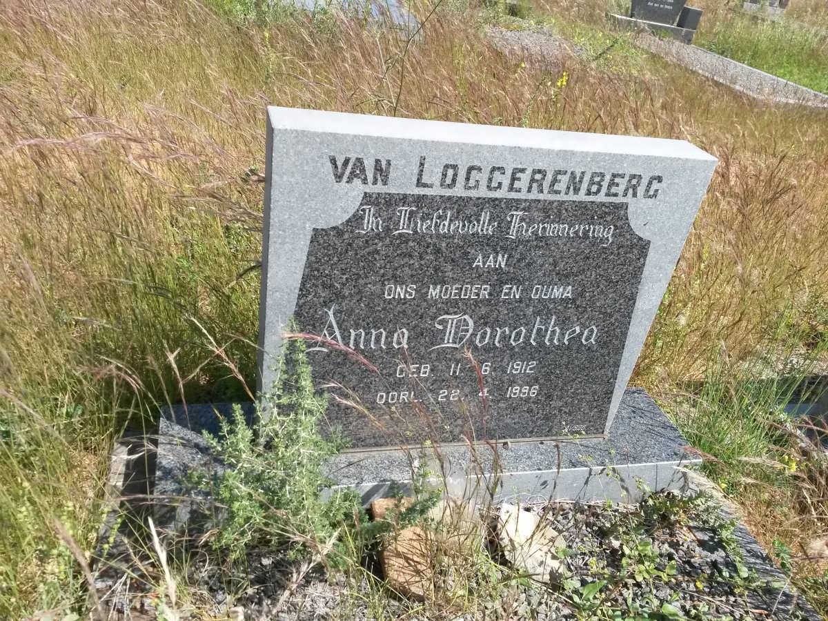 LOGGERENBERG Anna Dorothea, van 1912-1996