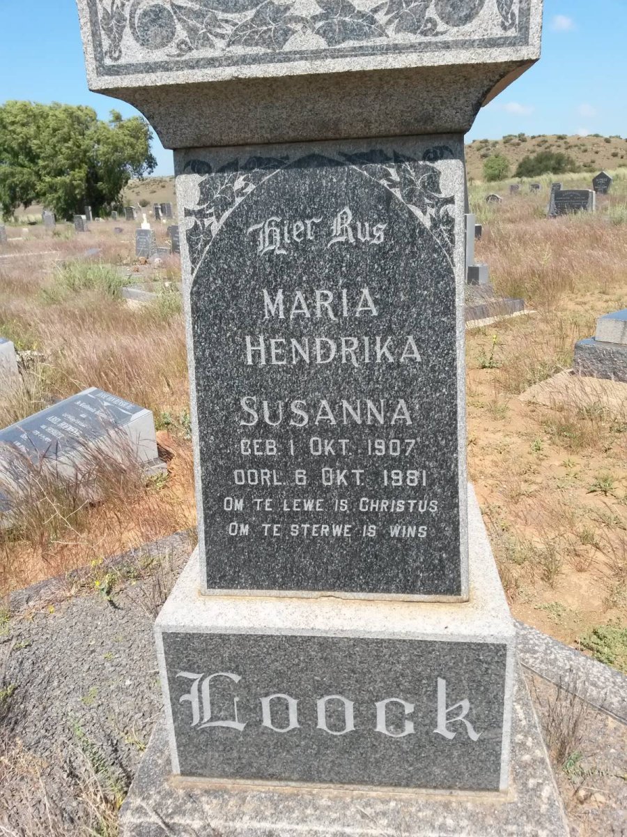 LOOCK Maria Hendrika Susanna 1907-1981