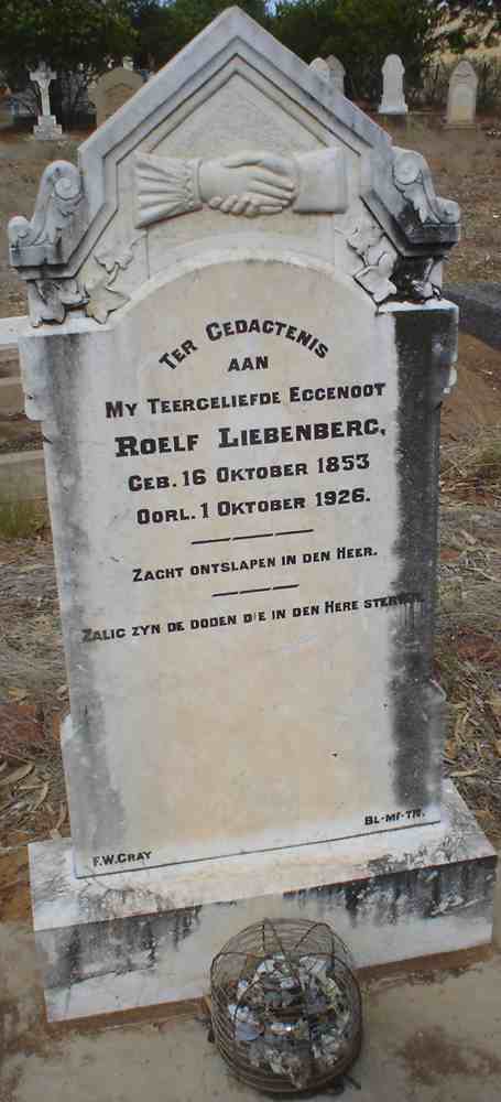 LIEBENBERG Roelf 1853-1926