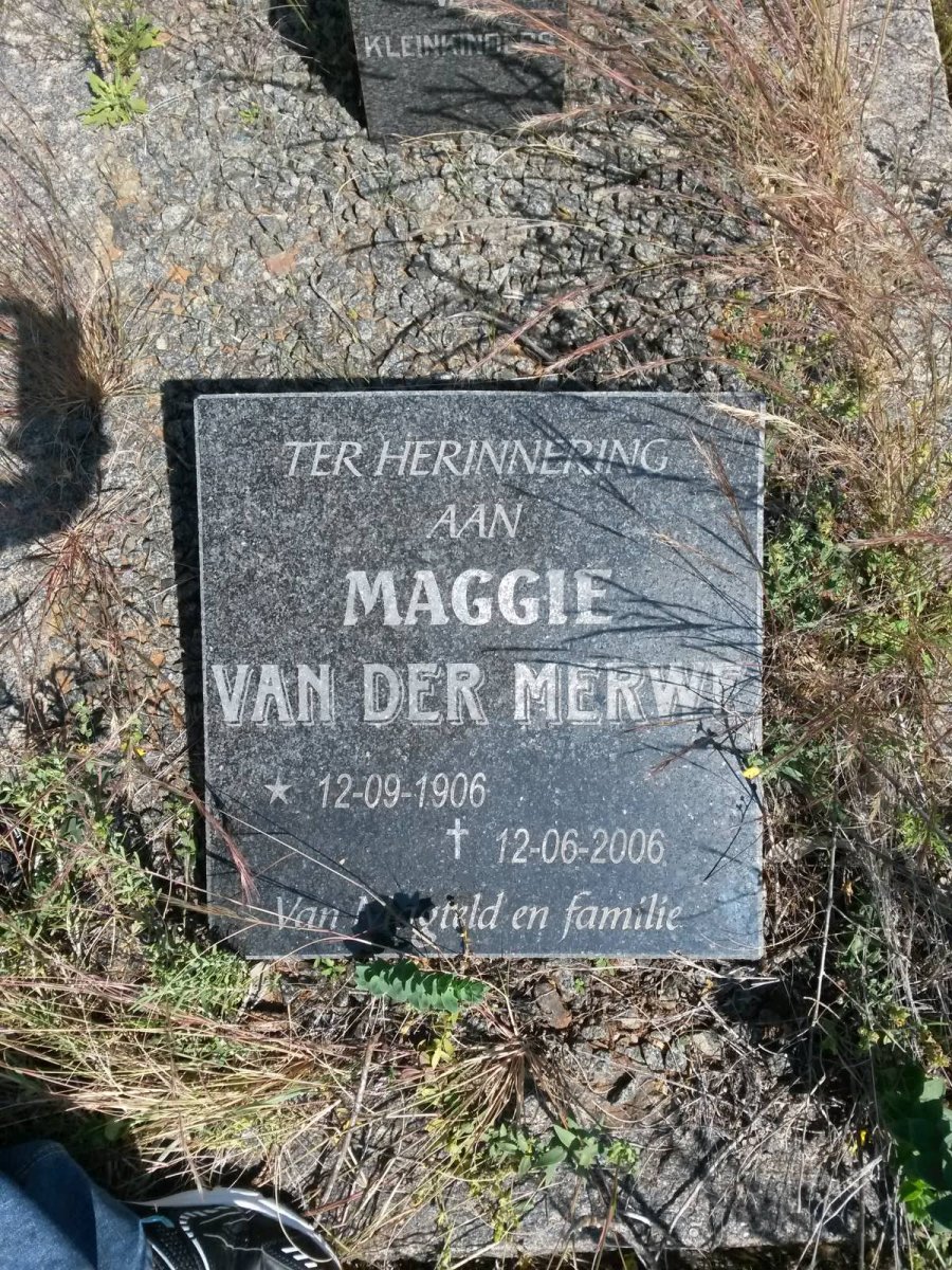 MERWE Maggie, van der 1906-2006