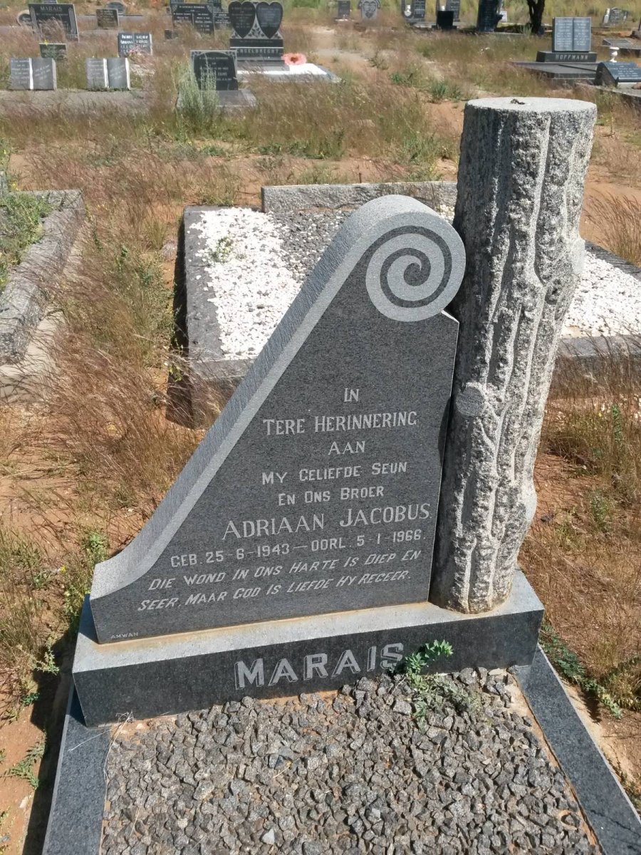 MARAIS Adriaan Jacobus 1943-1966