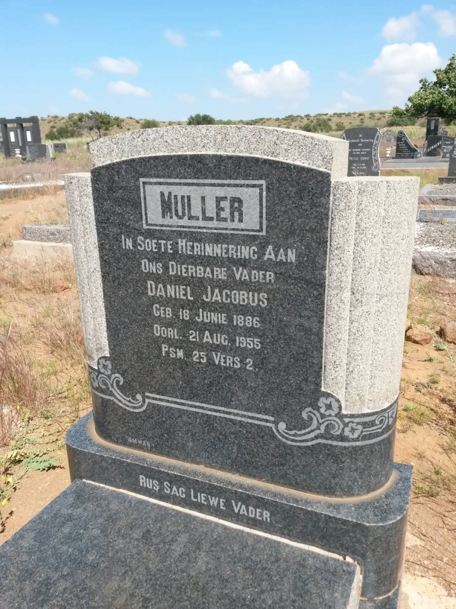 MULLER Daniel Jacobus 1886-1955