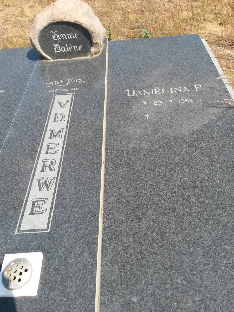 MERWE Danielina P., v.d. 1952-