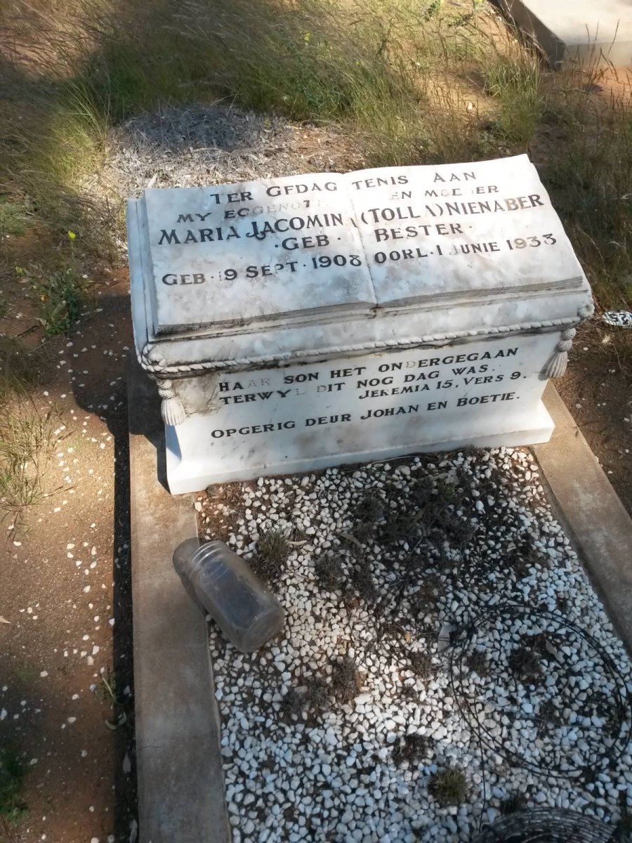 NIENABER Maria Jacomina nee BESTER 1908-1933