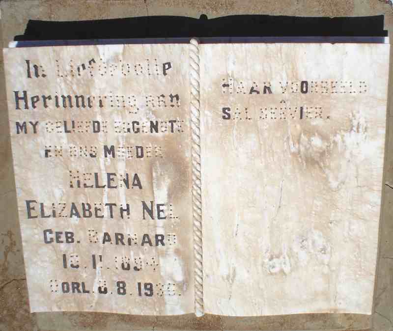 NEL Helena Elizabeth nee  BARNARD 1894-1935