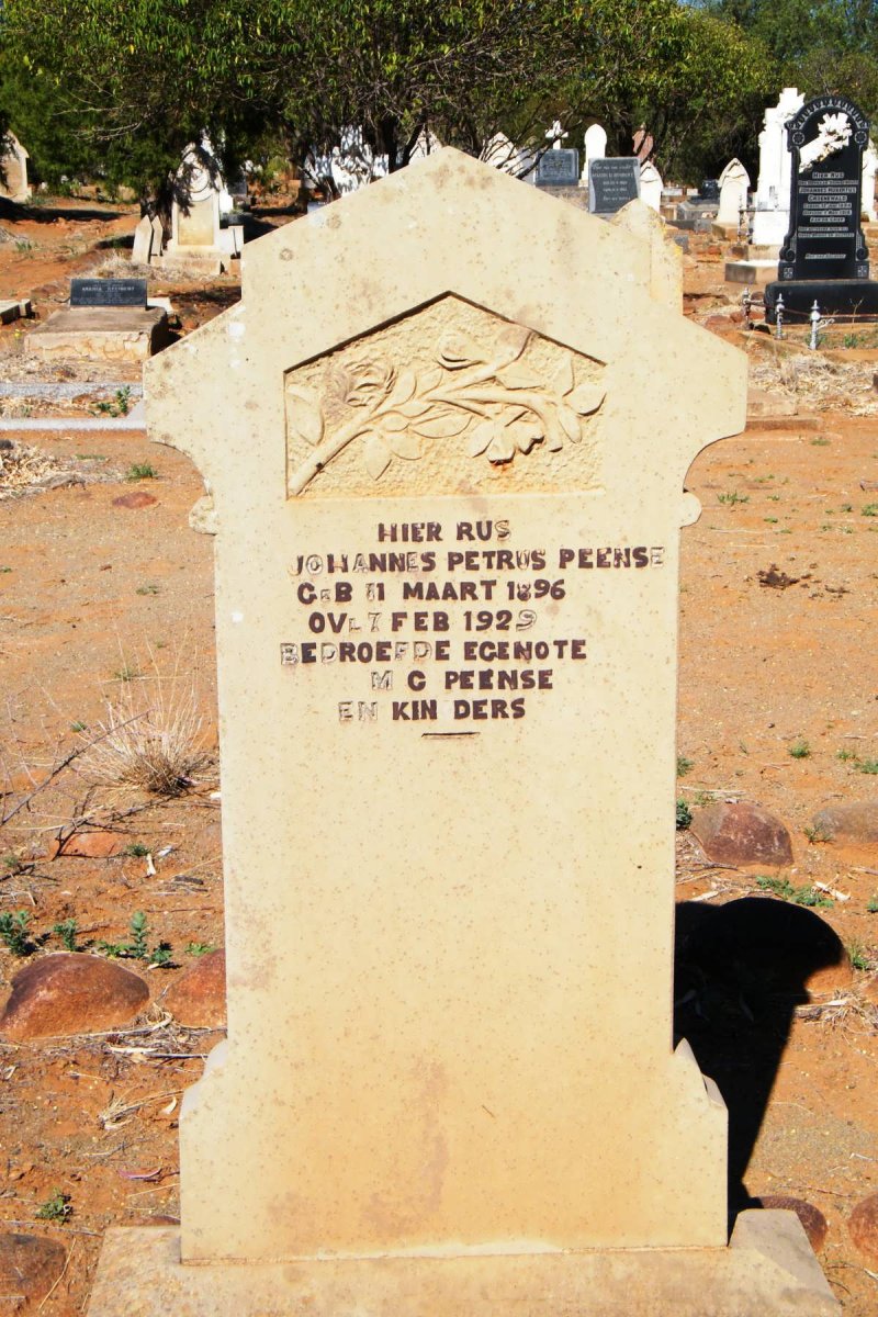 PEENSE Johannes Petrus 1896-1929
