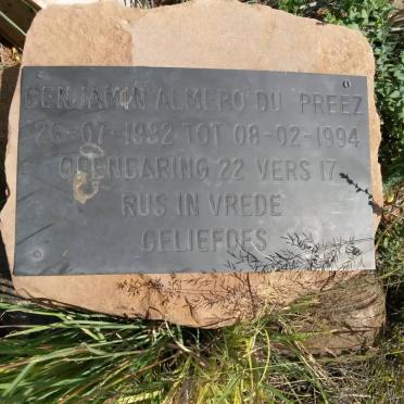 PREEZ Benjamin Almero, du 1932-1994