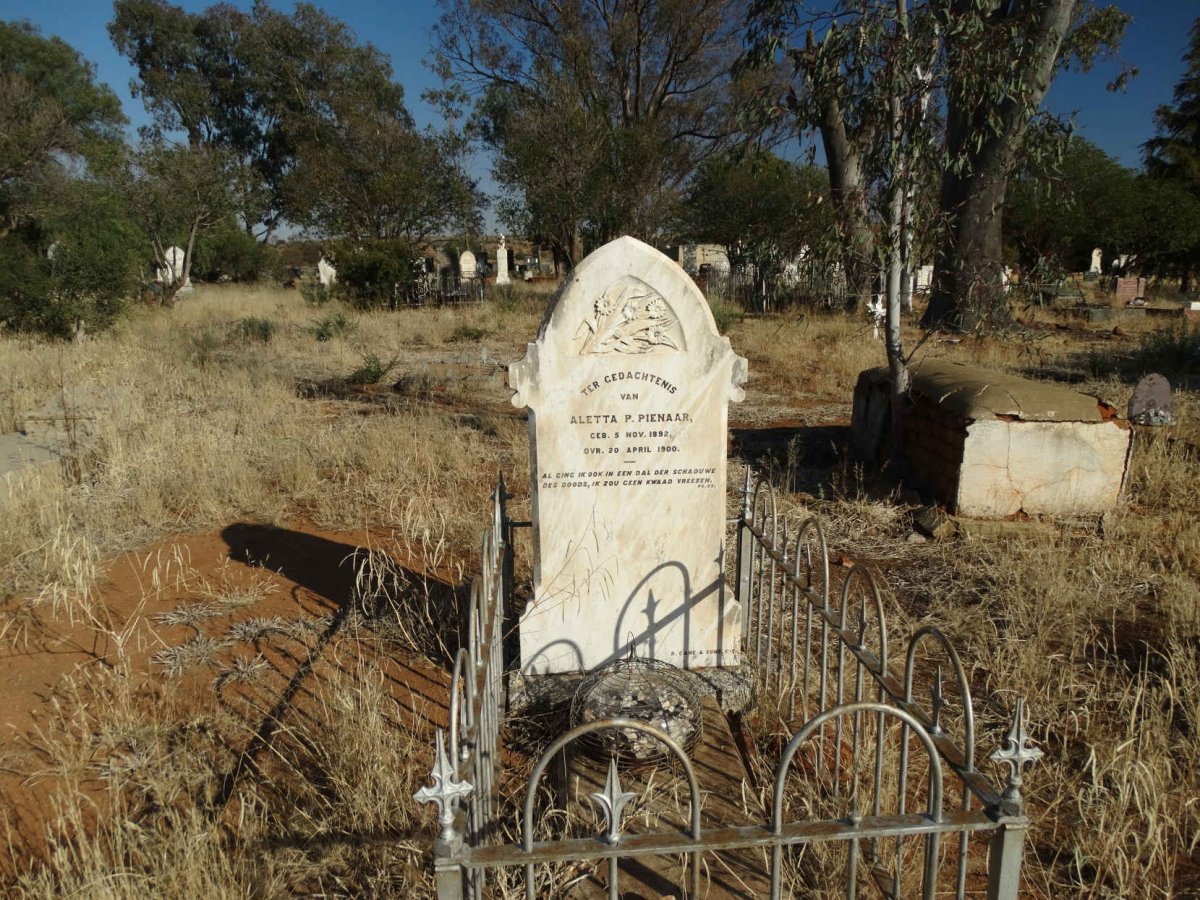 PIENAAR Aletta P. 1892-1900