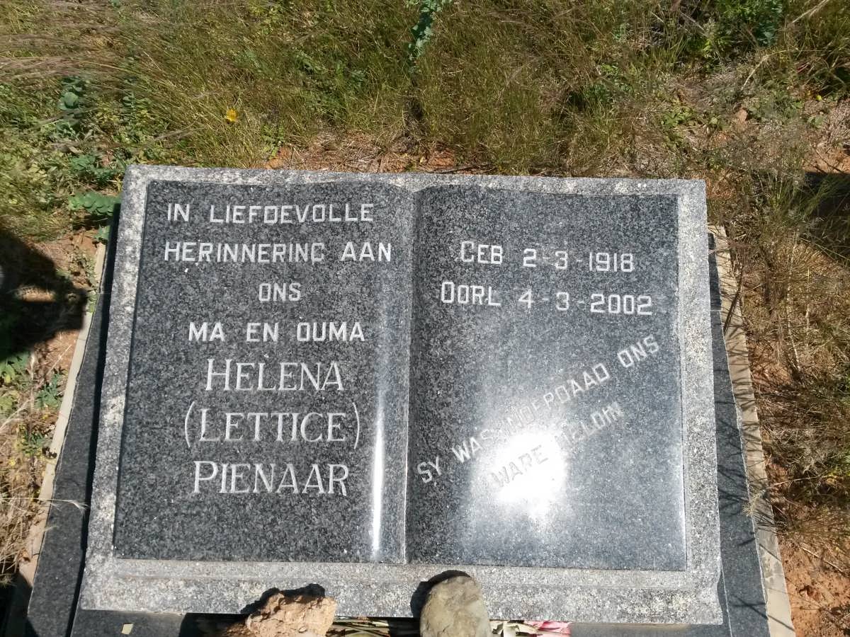 PIENAAR Helena 1918-2002