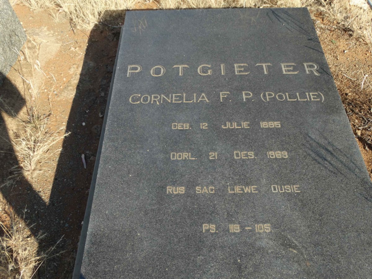 POTGIETER Cornelia F.P. 1885-1969