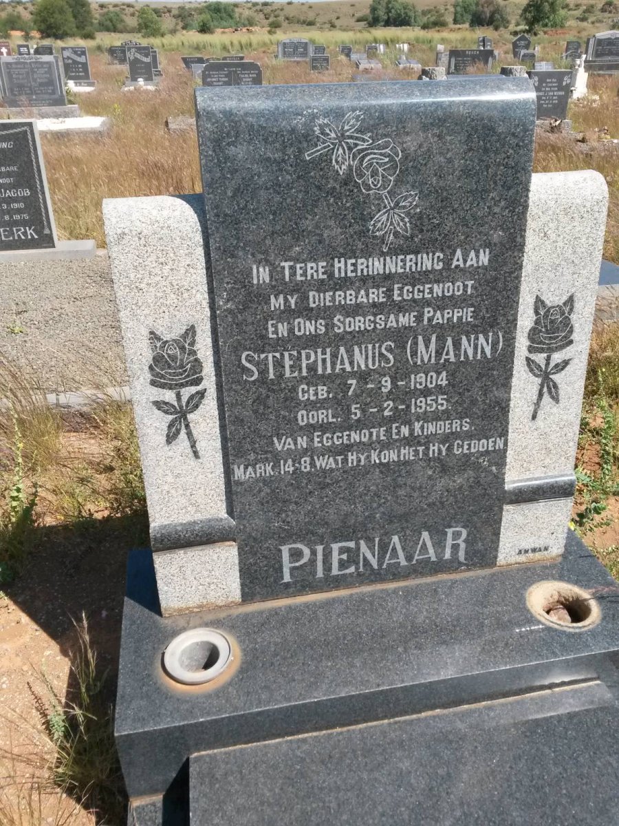 PIENAAR Stephanus 1904-1955