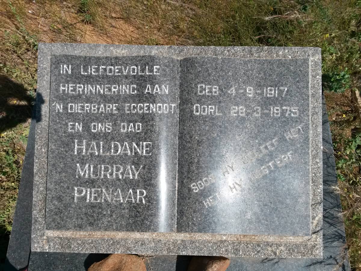 PIENAAR Haldane Murray 1917-1975
