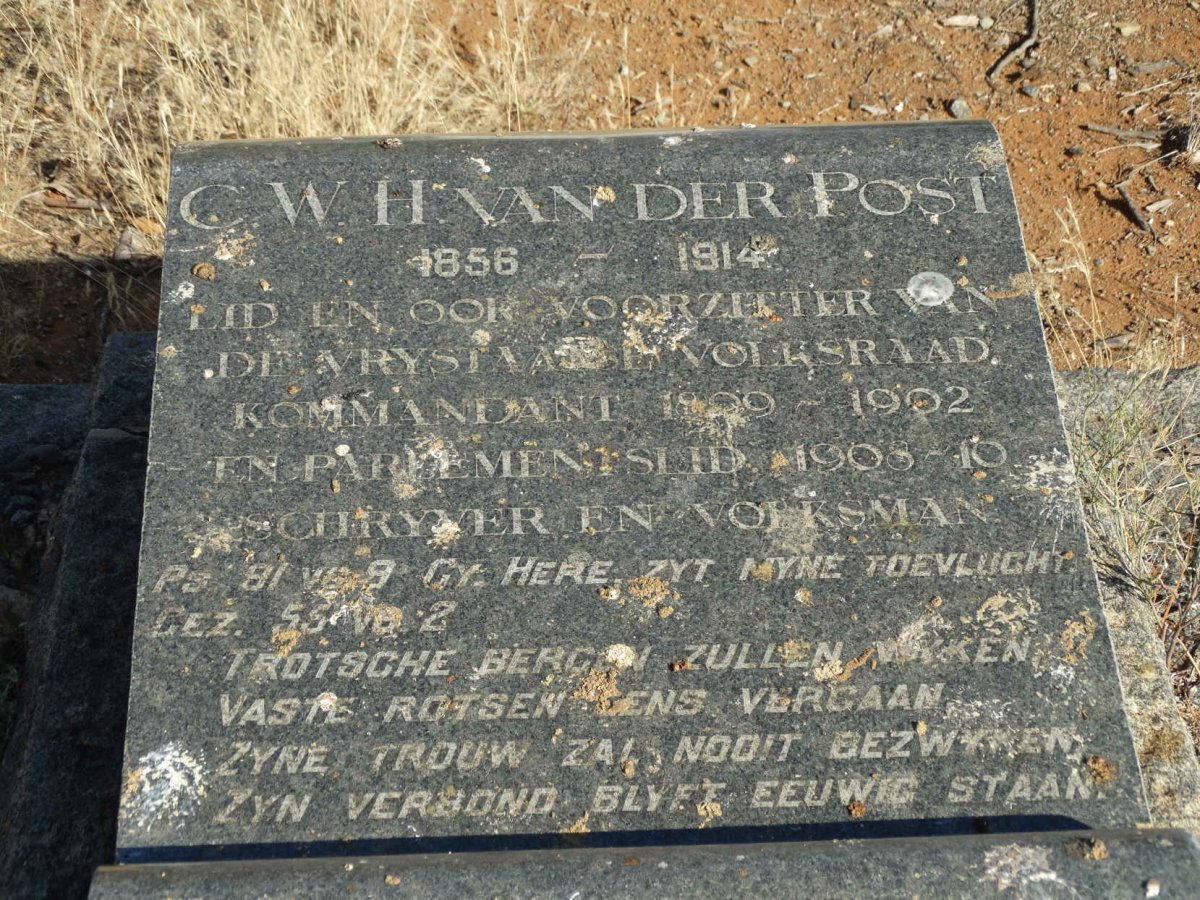 POST C.W.H., van der 1856-1914