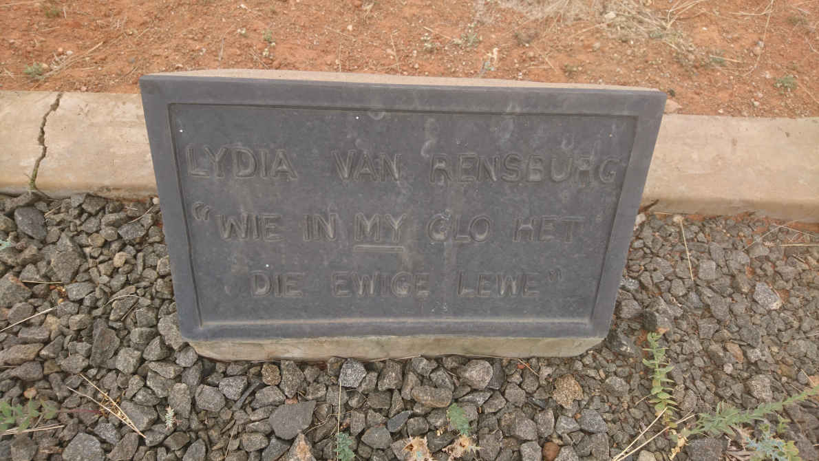 RENSBURG Lydia, van