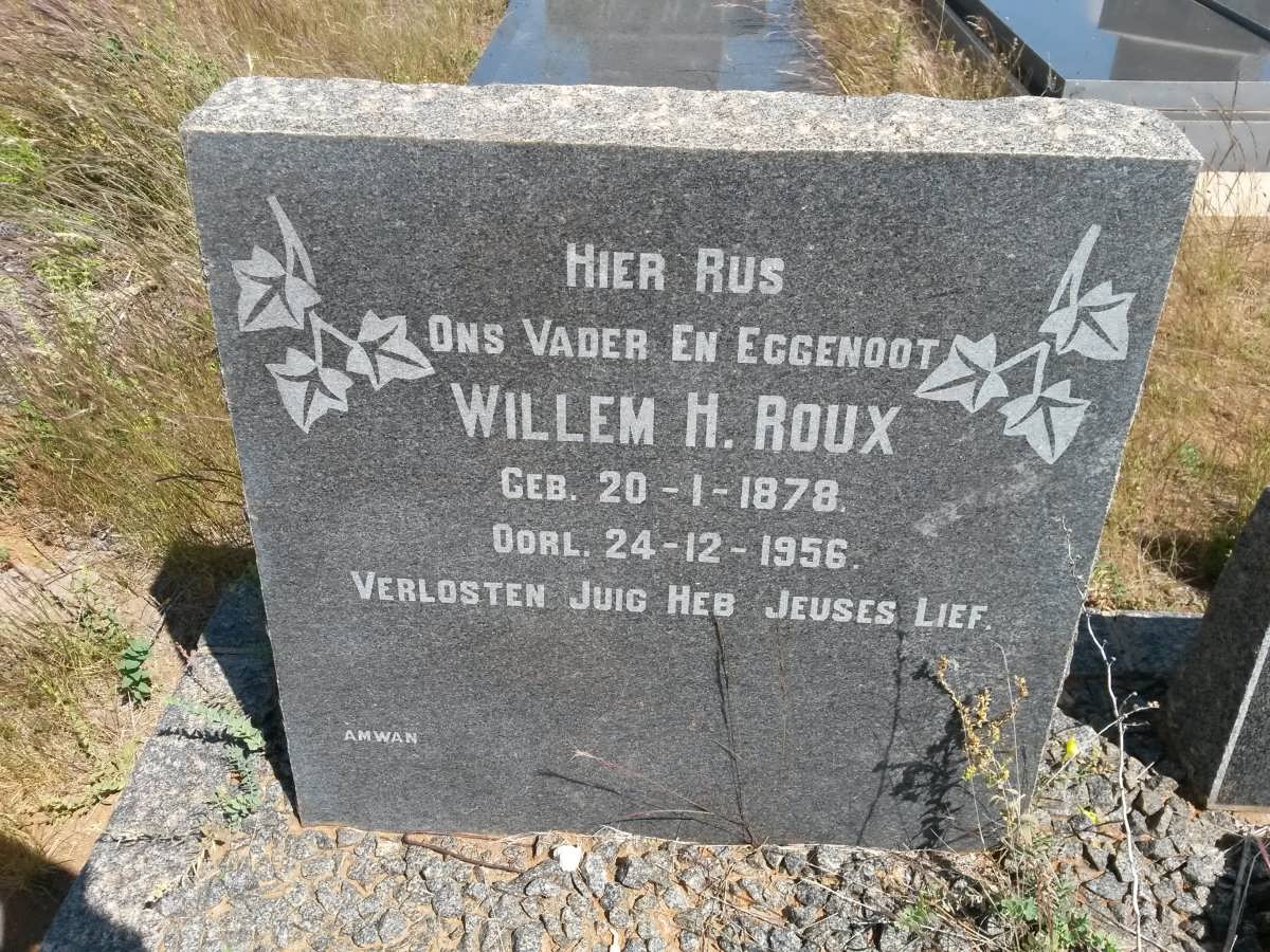 ROUX Willem H. 1878-1956
