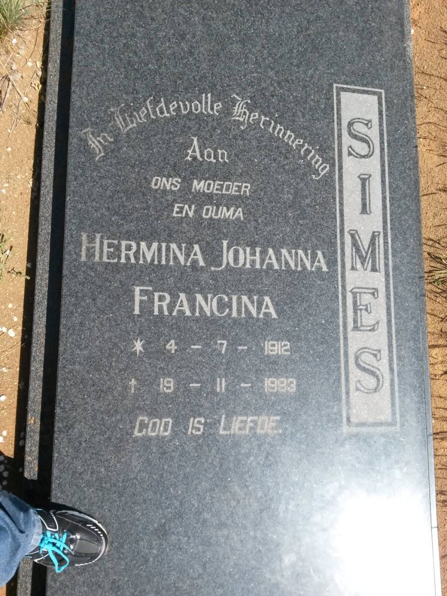 SIMES Hermina Johanna Francina 1912-1993