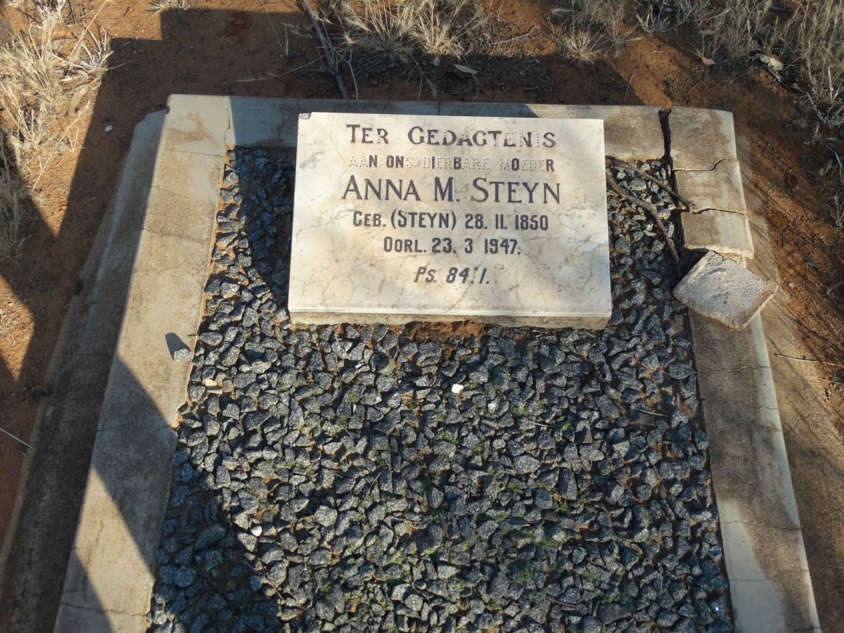 STEYN Anna M. nee STEYN 1850-1947