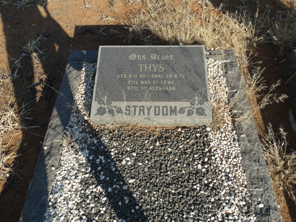 STRYDOM Thys 1890-1973