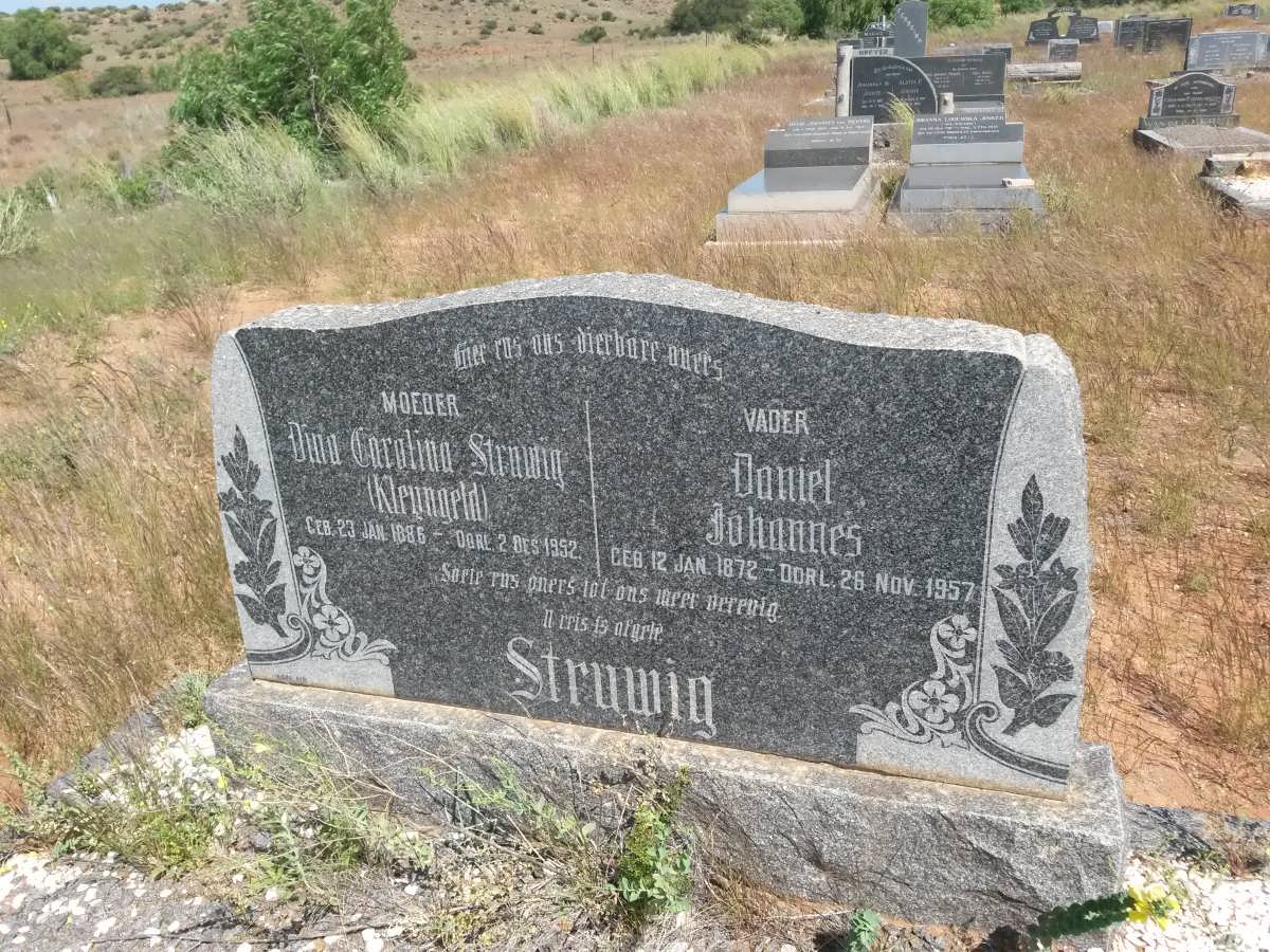 STRUWIG Daniel Johannes 1872-1957 &amp; Dina Carolina KLEYNGELD 1886-1952