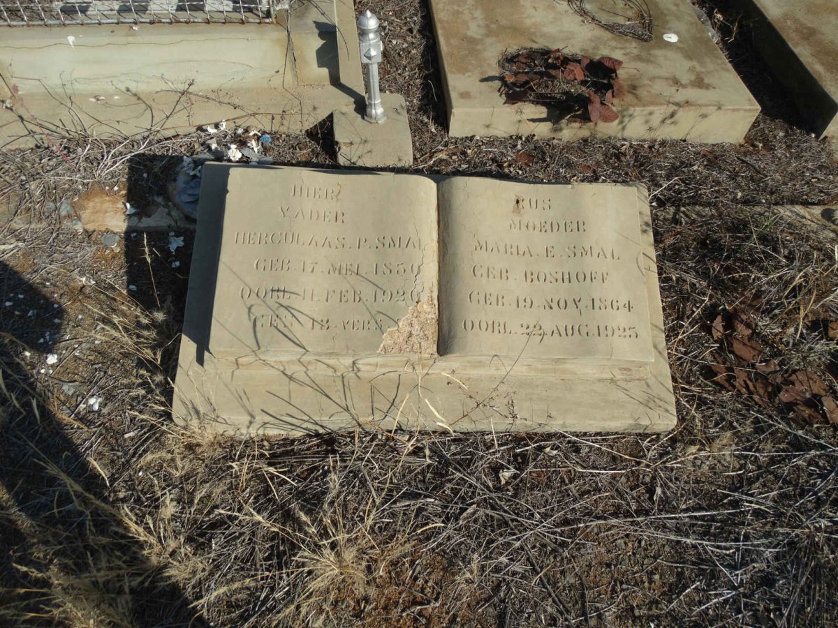 SMAL Herculaas P. 1850-1920 &amp; Maria E. BOSHOFF 1864-1925
