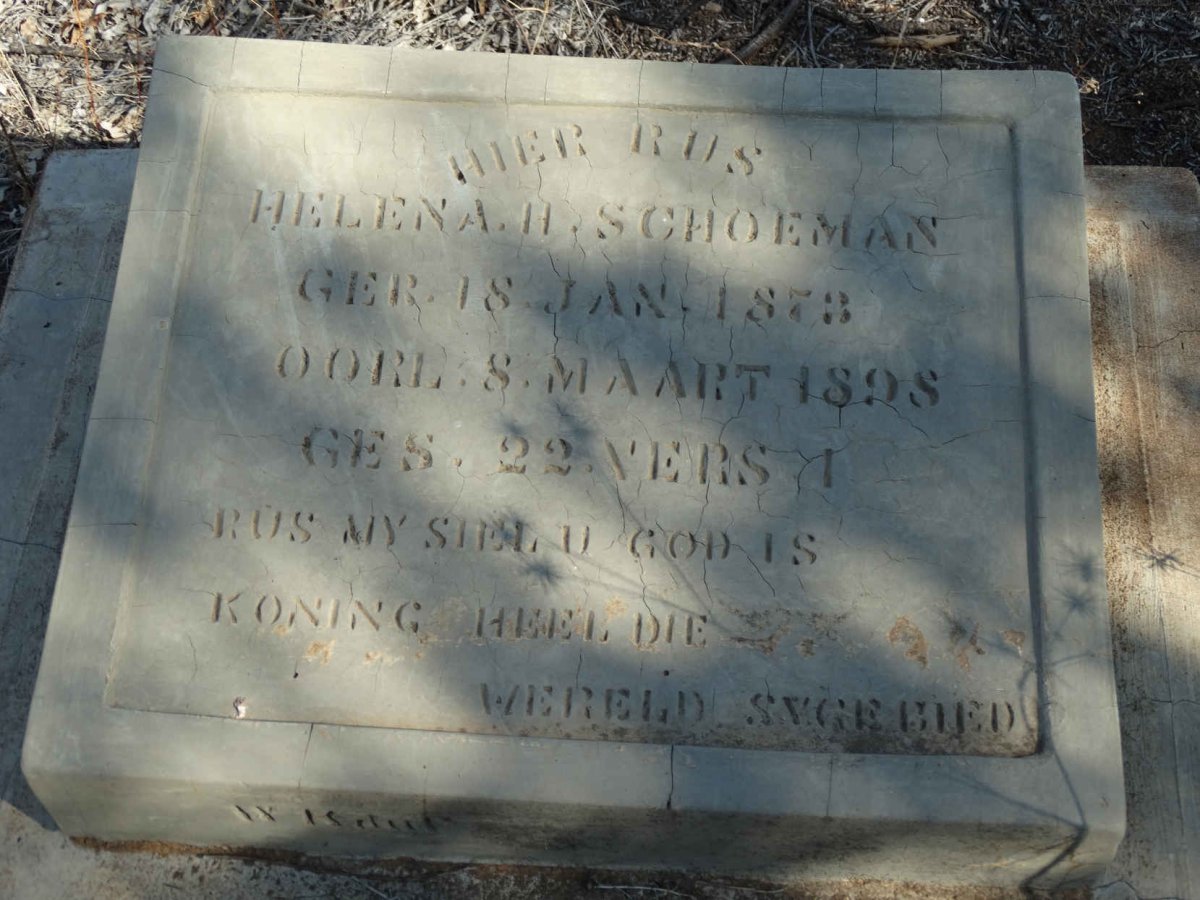 SCHOEMAN Helena H. 1873-1898