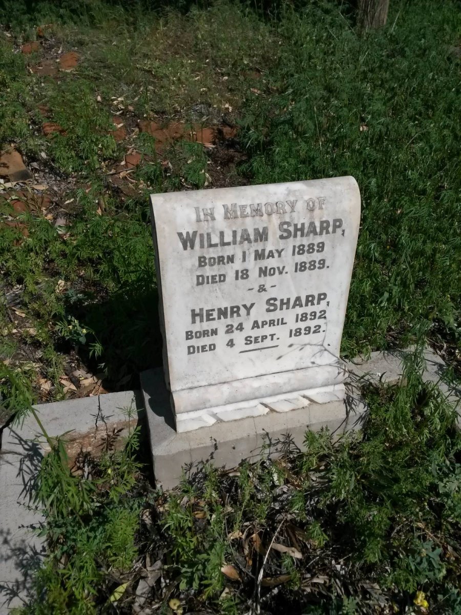SHARP William 1889-1889 :: SHARP Henry 1892-1892