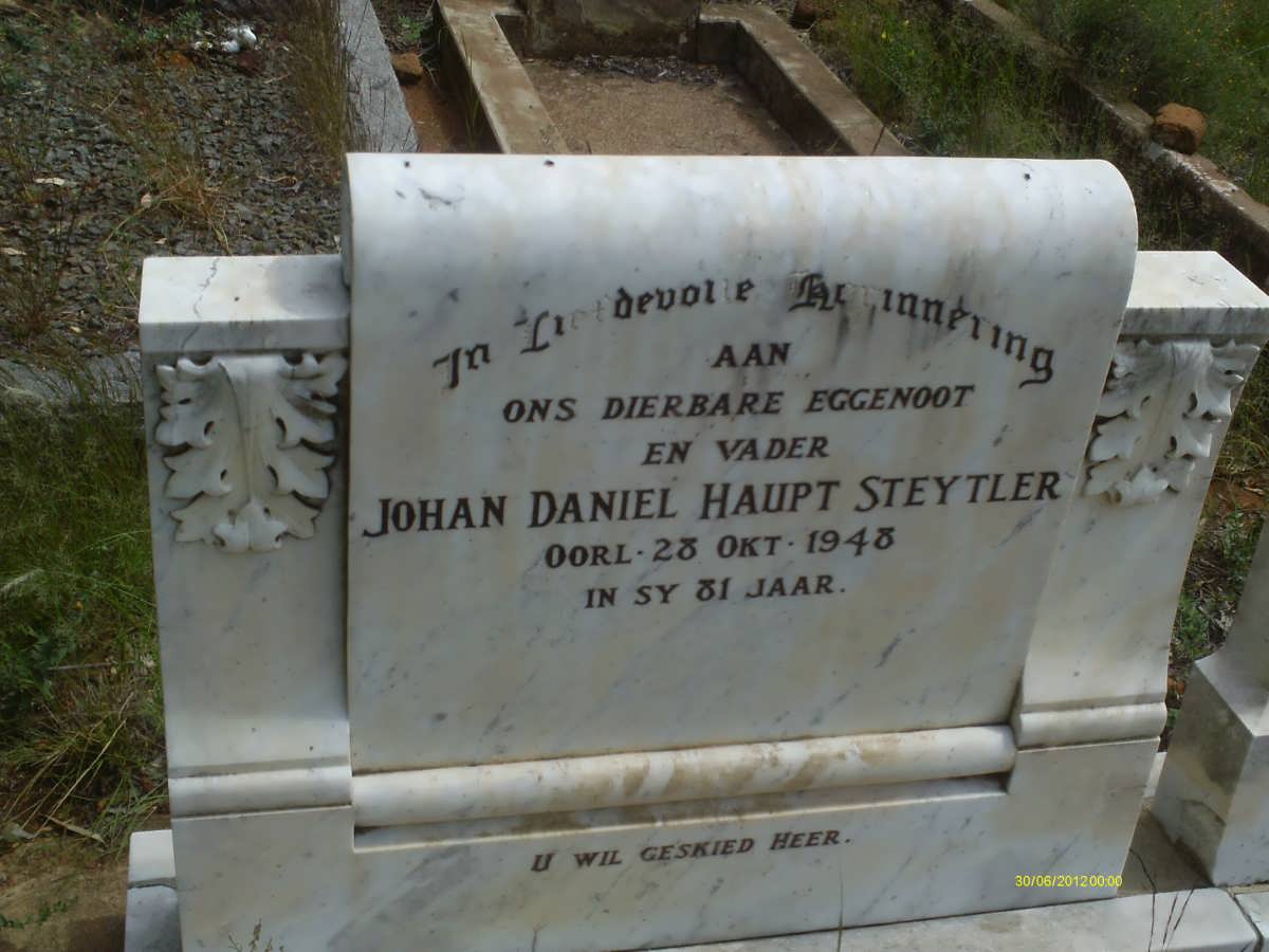STEYTLER Johan Daniel Haupt -1948