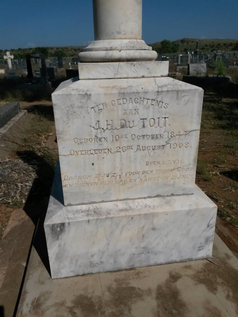 TOIT J.H. , du 1844-1908