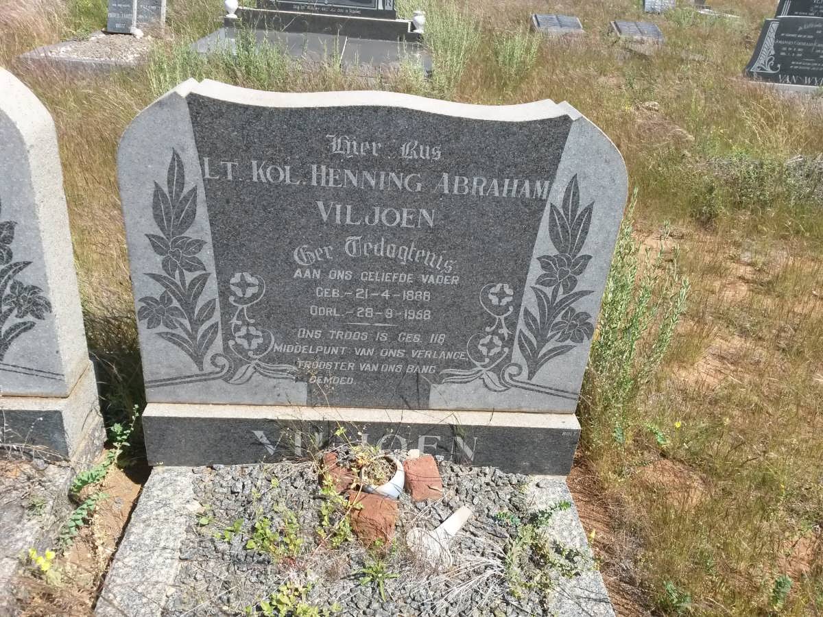 VILJOEN Henning Abraham 1888-1958
