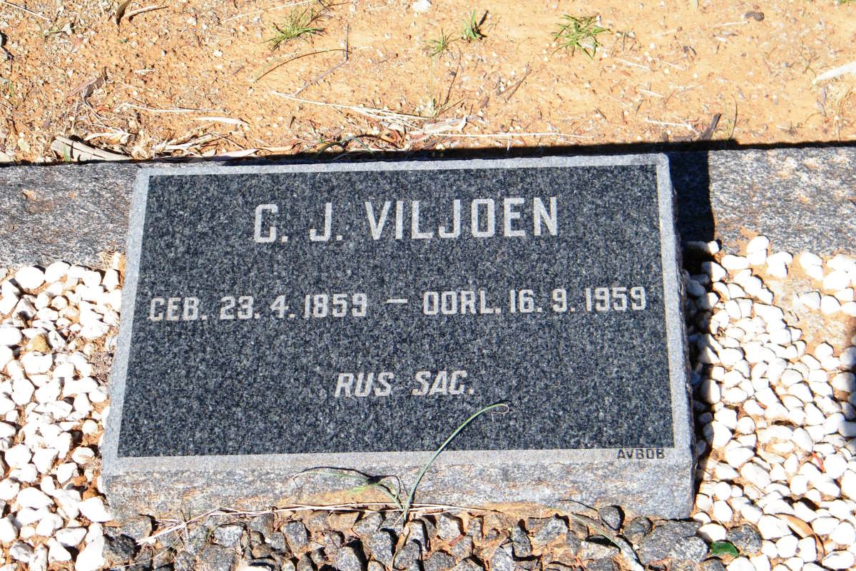 VILJOEN G.J. 1859-1959