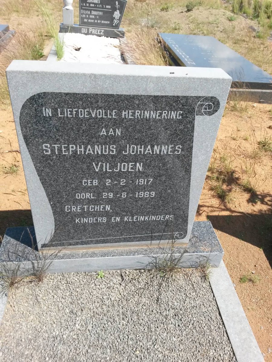 VILJOEN Stephanus Johannes 1917-1989