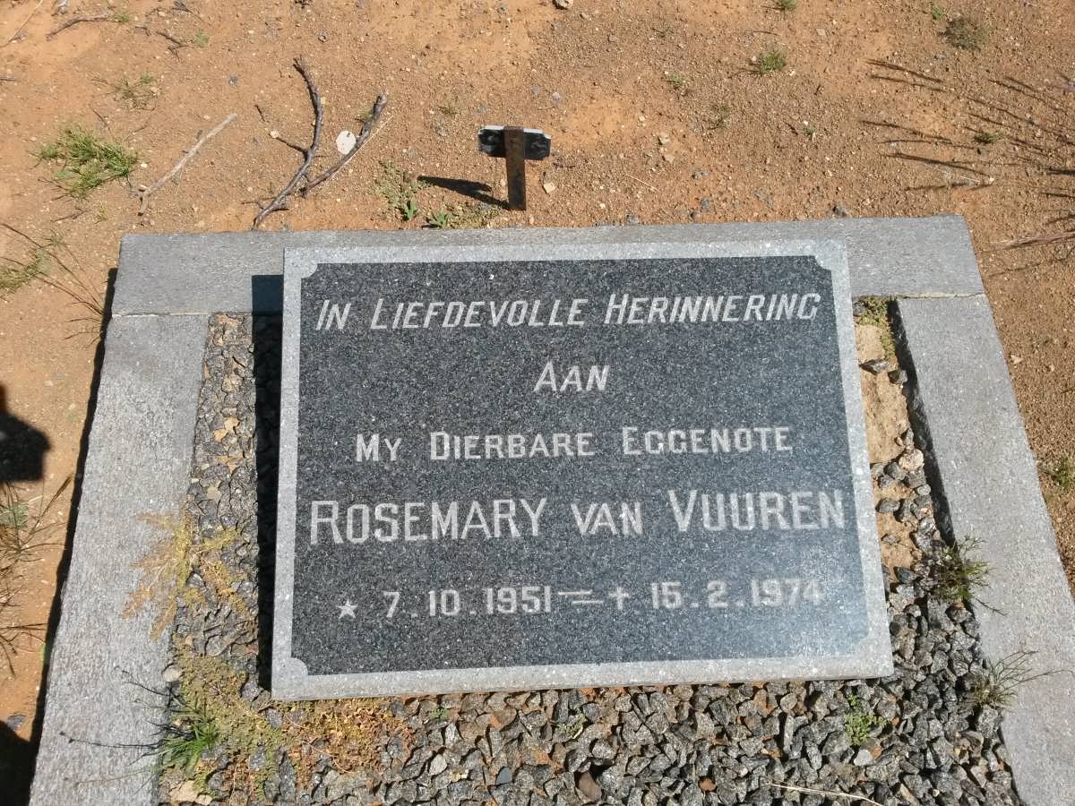 VUUREN Rosemary, van 1951-1974