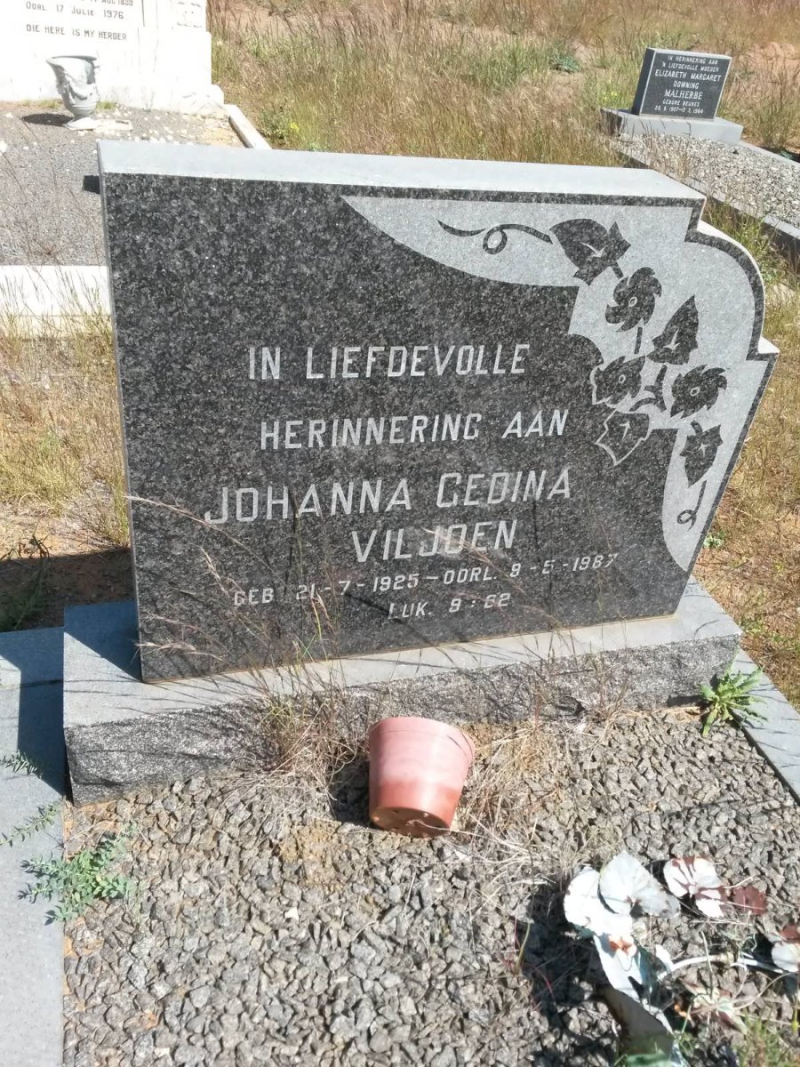 VILJOEN Johanna Gedina 1925-1987