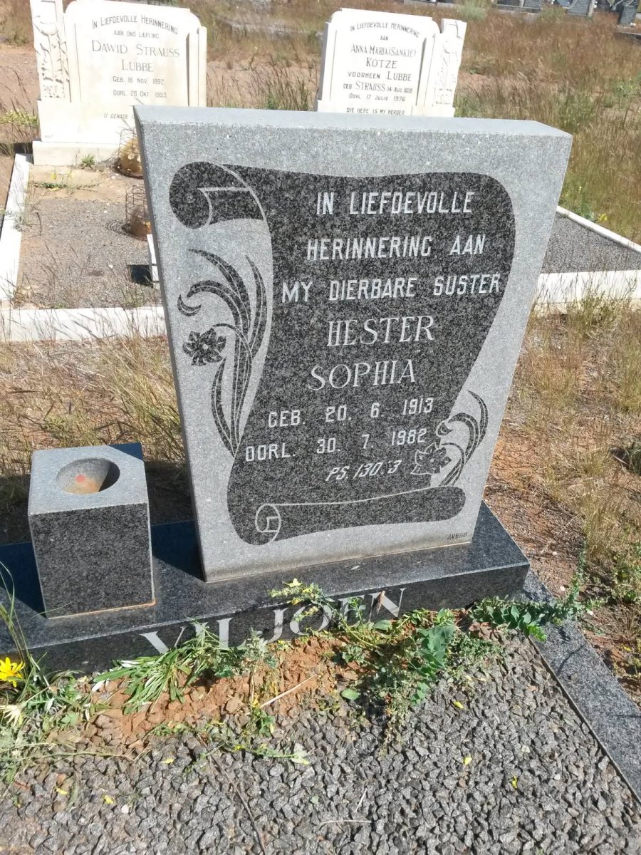 VILJOEN Hester Sophia 1913-1982
