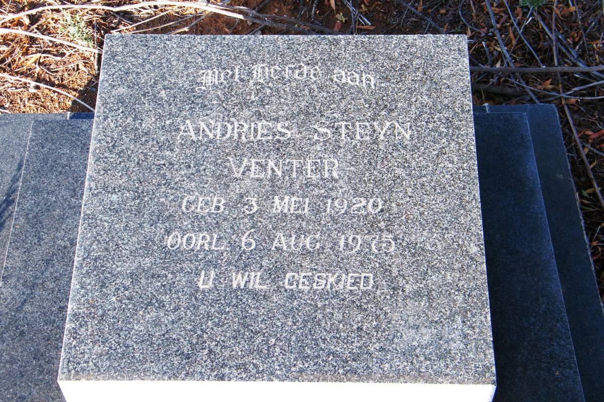 VENTER Andries Steyn 1920-1975