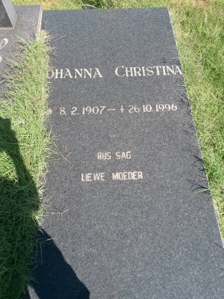 VORSTER Johanna Christina 1907-1996
