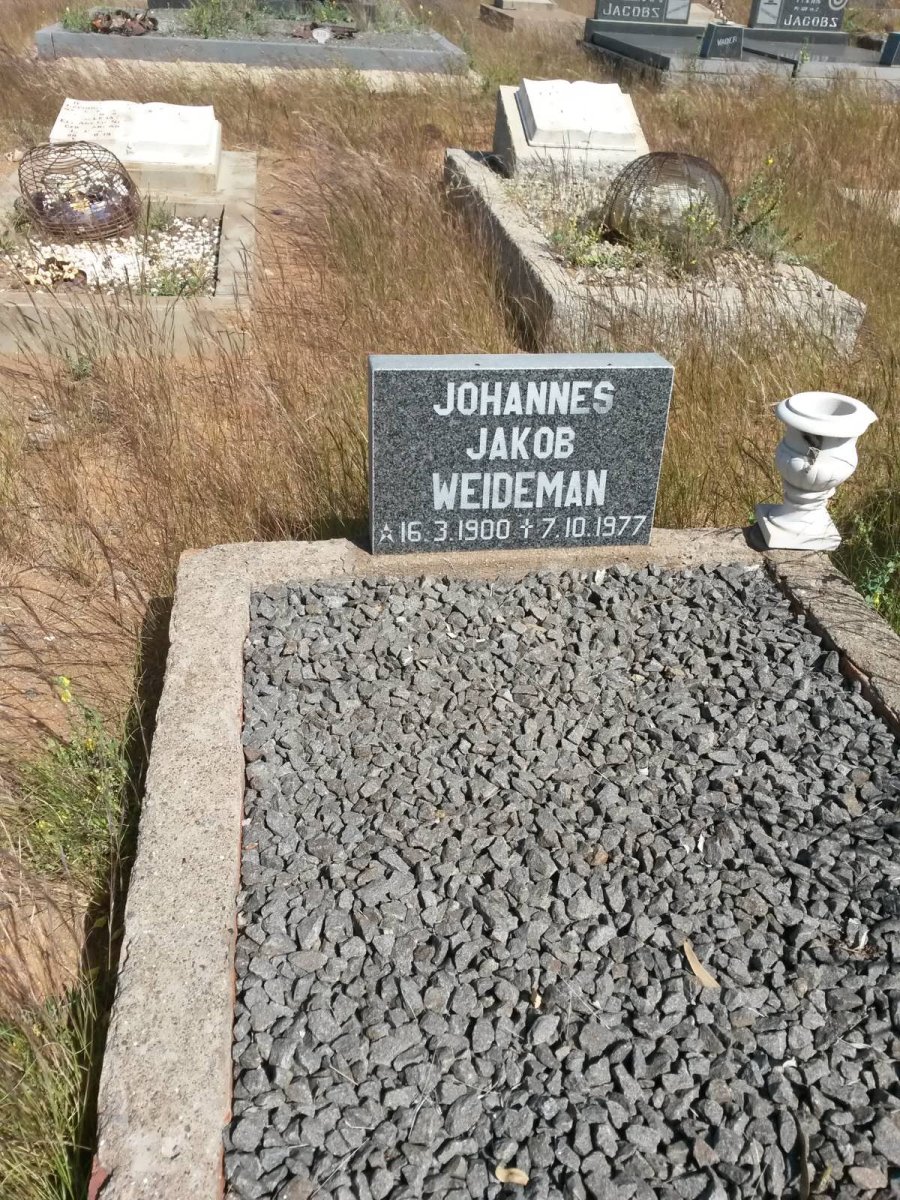 WEIDEMAN Johannes Jakob 1900-1977