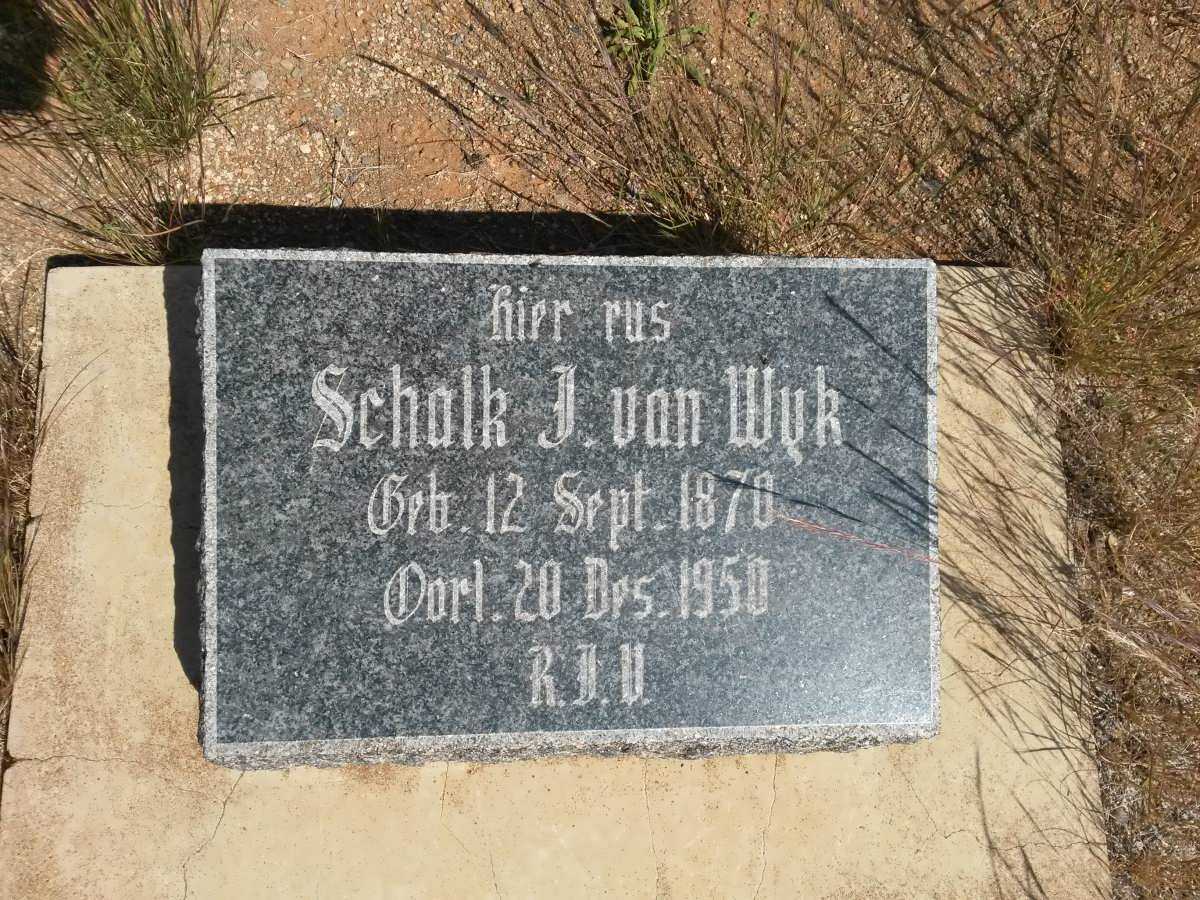 WYK Schalk J., van 1870-1950