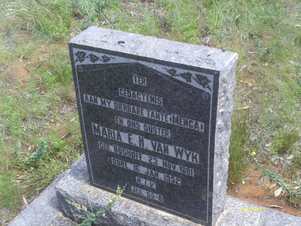 WYK Maria E.H., van 1881-1952