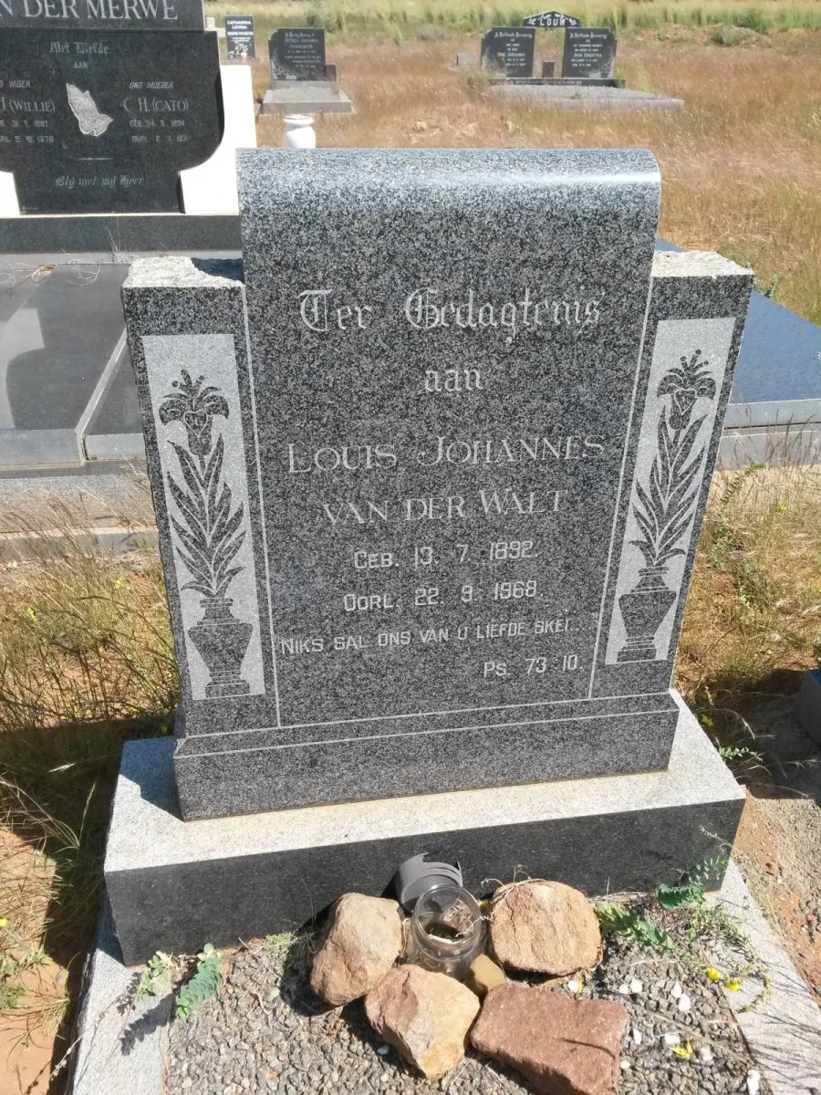 WALT Louis Johannes, van der 1892-1968