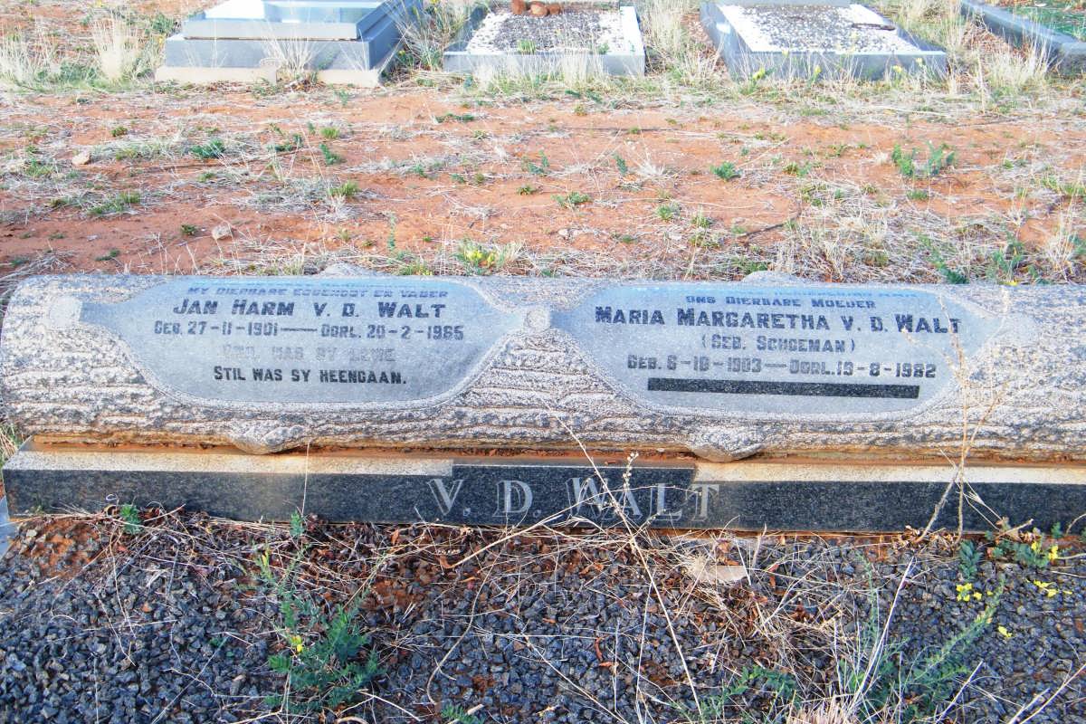 WALT Jan Harm, v.d. 1901-1965 &amp; Maria Margaretha SCHOEMAN 1903-1982