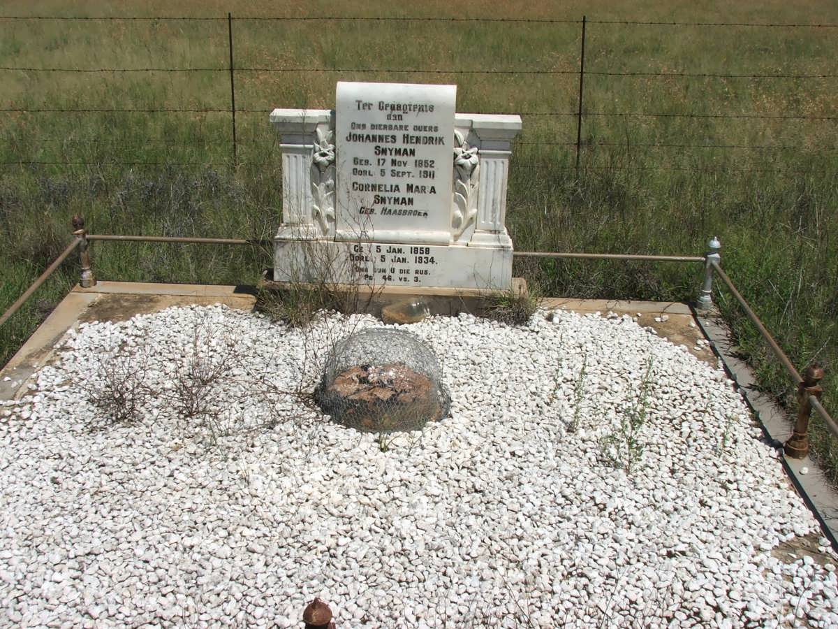 SNYMAN Johannes Hendrik 1852-1911 &amp; Cornelia Maria 1858-1934