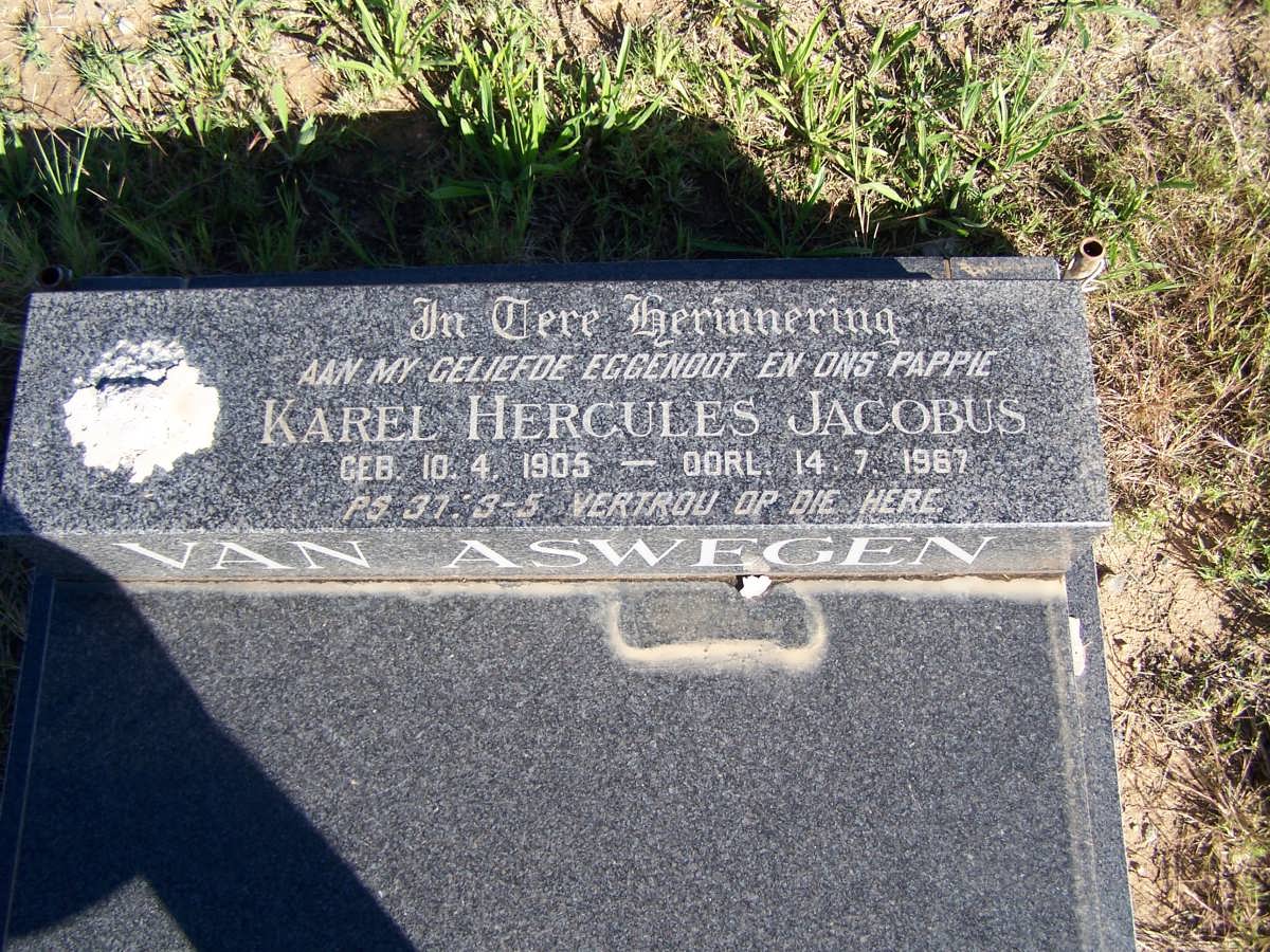 ASWEGEN Karel Hercules Jacobus, van 1905-1967