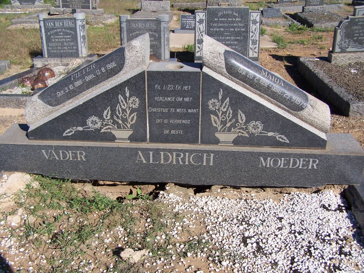 ALDRICH Pieter 1886-1966 &amp; Maria 1892-1979