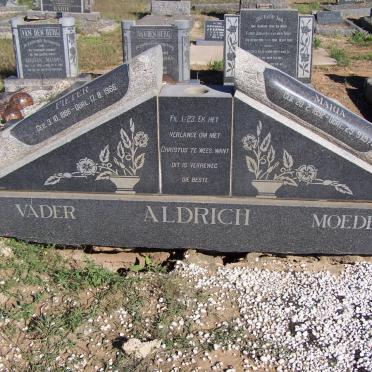 ALDRICH Pieter 1886-1966 &amp; Maria 1892-1979