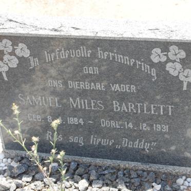 BARTLETT Samuel Miles 1884-1931
